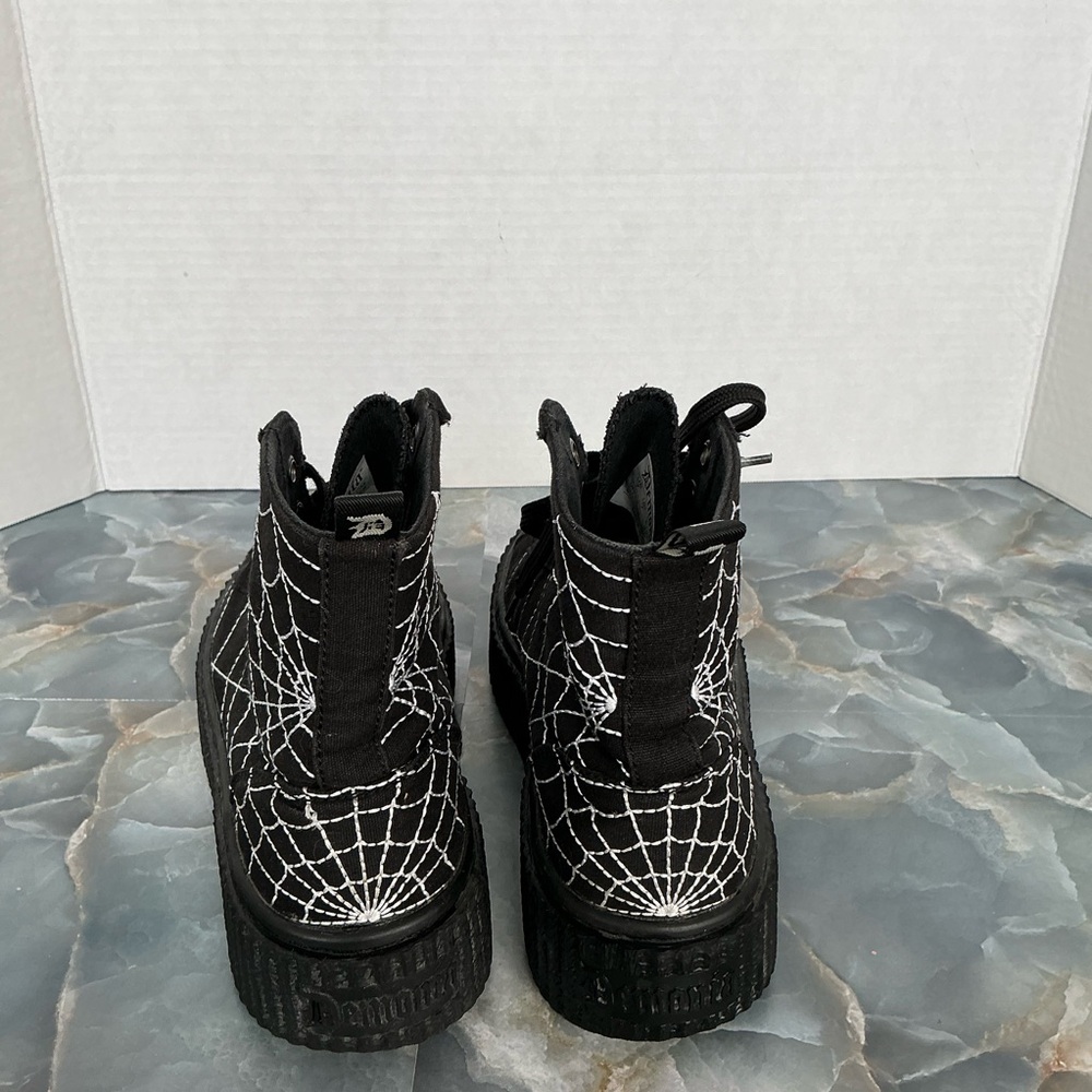 Demonia Arachnophobia Creeper Sneakers - Picture 3 of 7